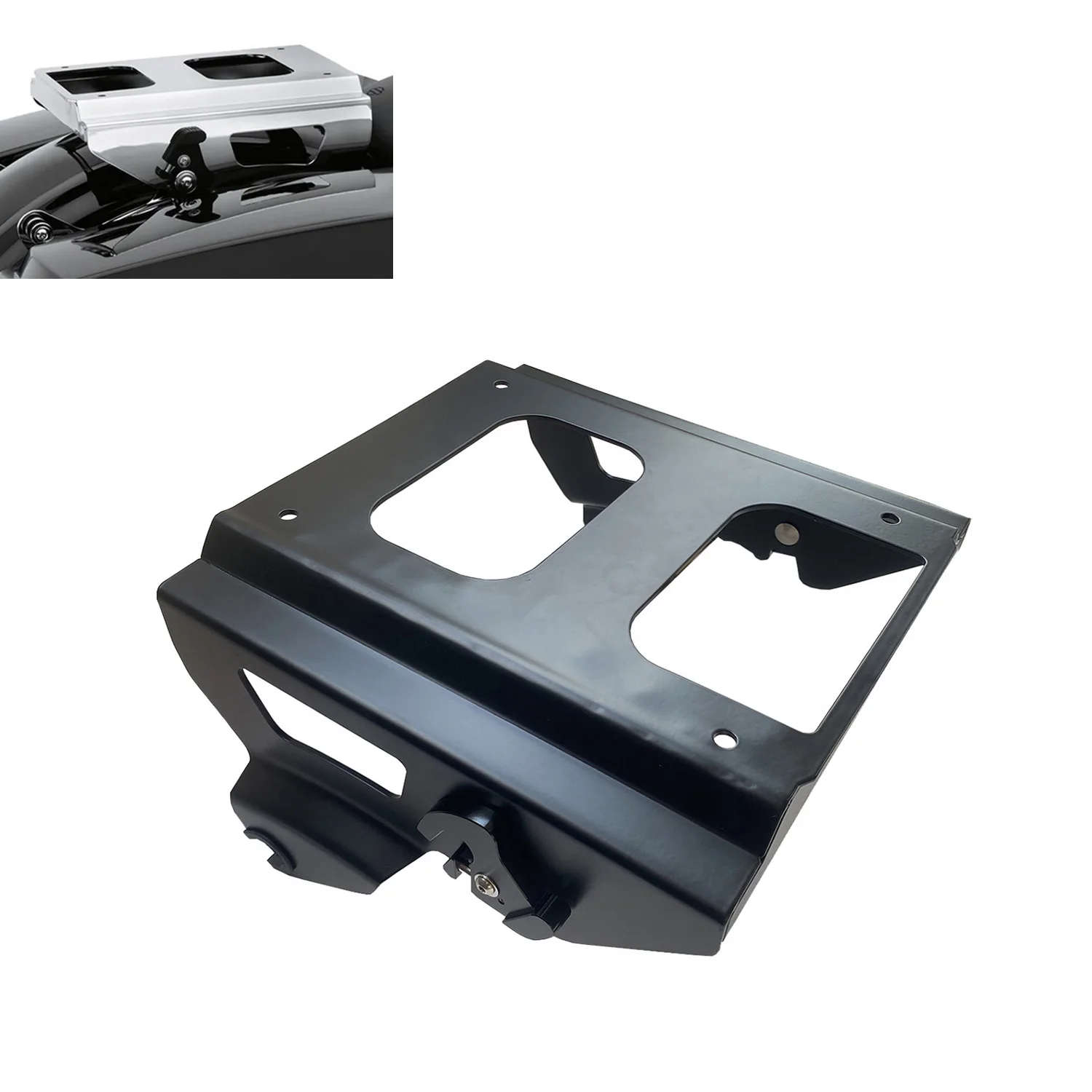 Detachable Solo Tour Pack Mounting Luggage Rack For Harley Road King Electra Street Glide Road Glide 2009-2013