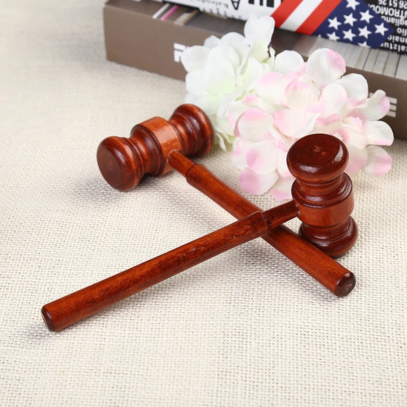 Mini Hammer Lawyer Decoration Hammers Judge Hammer Wooden Hammer Wood Multitool