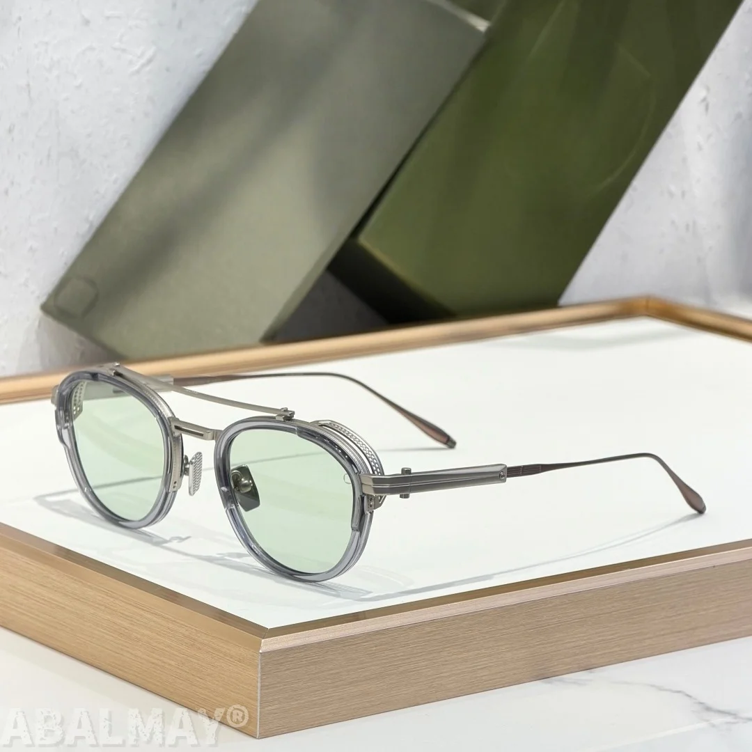 

AKO AKS512 Top Quality Men Sunglasses for Women Classic Punk Luxury Acetate Titanium UV400 Designer Sunglasses Frames with box