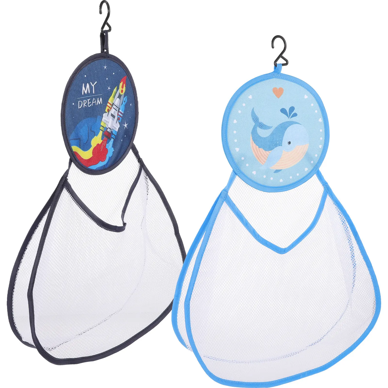 2 Pcs Bath Toy Storage Bag Organizers for Toys Hanging Mesh Bathroom Net Bathtub - view 3