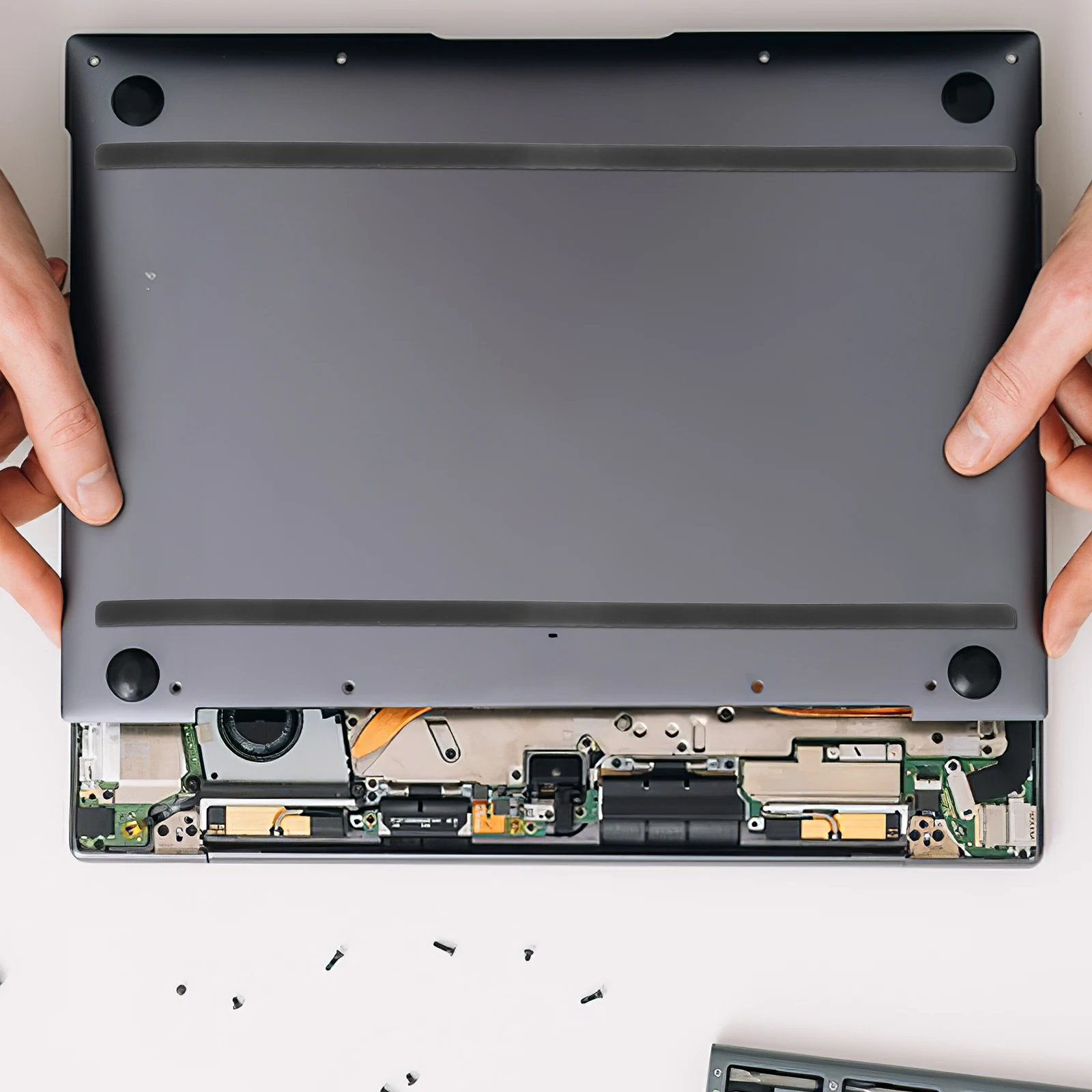 

2Pcs Rubber Feet Strips Laptop Bottom Case Nonskid Bumper Pads Antislip Design Easy Install Laptop Rubber Feet