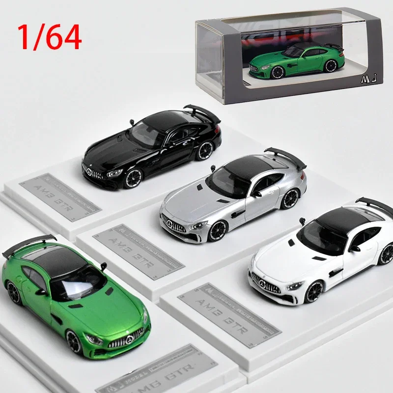 Diecast Auto Modell MJ 1/64 Benz AMG GTR C190 Legierung Auto Modell Spielzeug für Jungen Sammlung Display Hobby Original Box