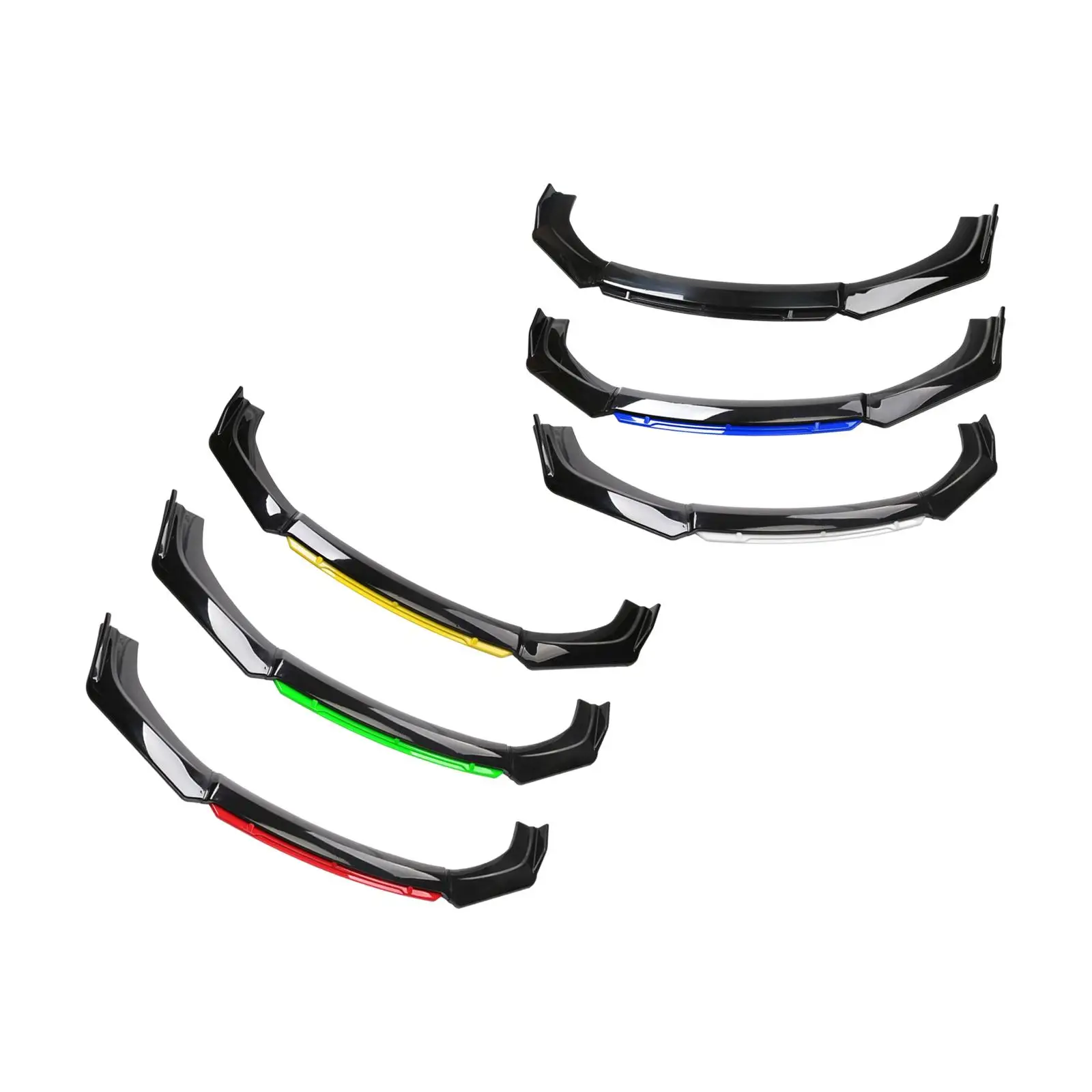 طقم شفاه ممتص الصدمات الأمامي للسيارة مكون من 3 قطع، سهل التركيب