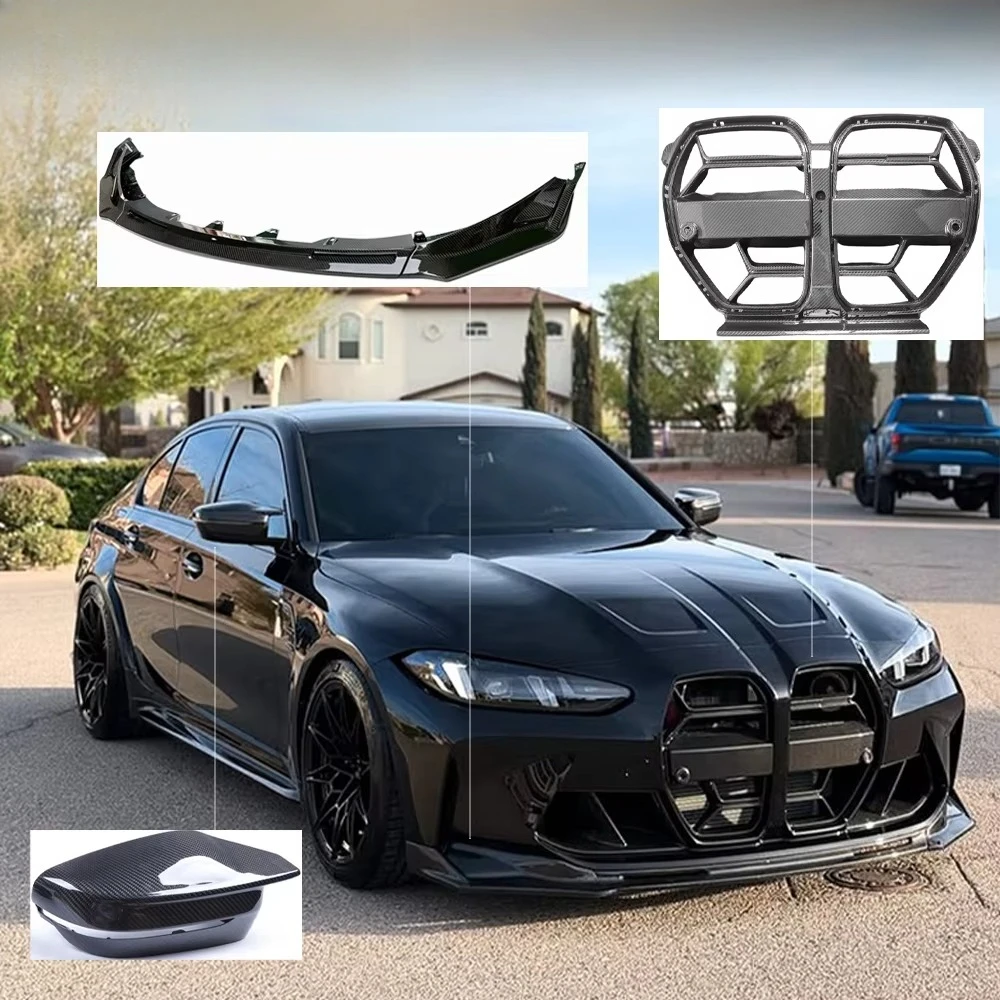 

For M3 G80 Style Carbon Fiber Dry Carbon Fender Tuyere Modification Kit