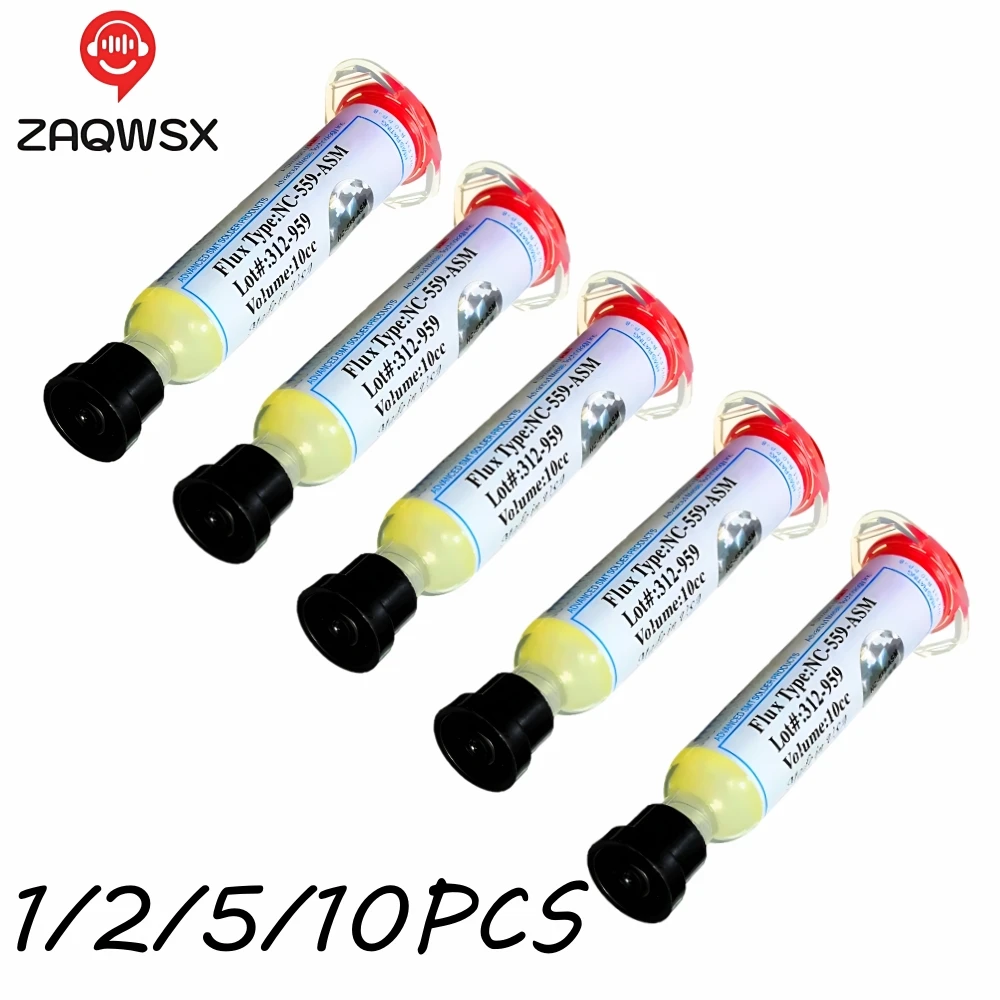 Original Amtech NC 559 Flux Welding Flux 10CC Syringe Flux for Soldering and Soldering for Electronics Tools &BGA SMD PCB Repair