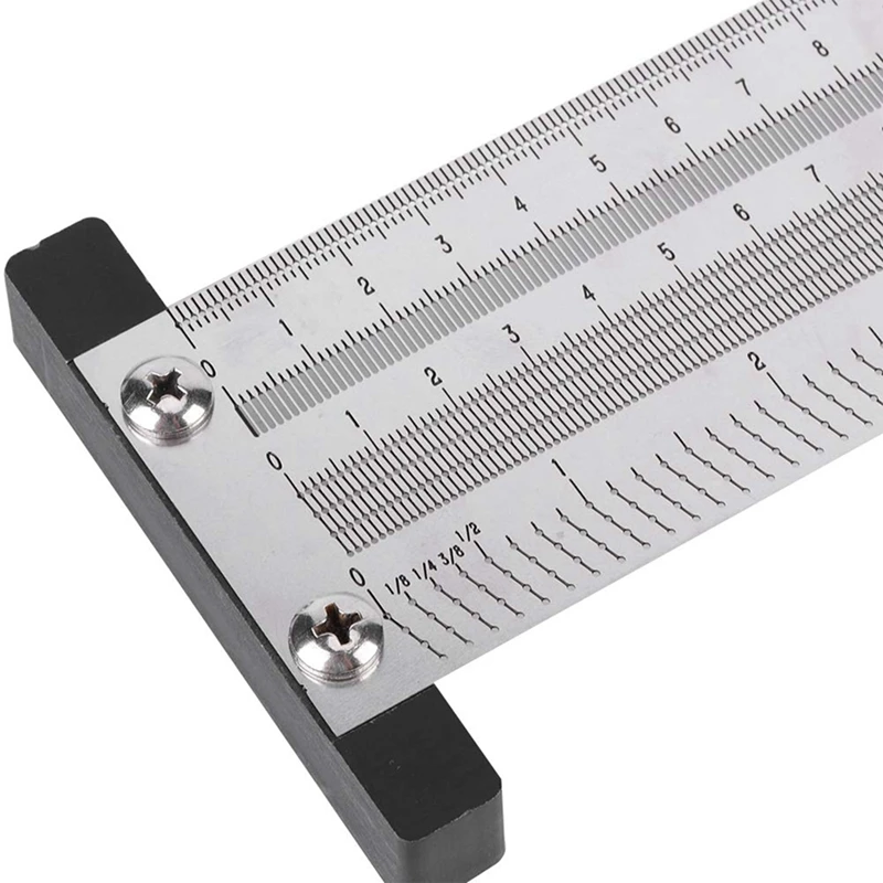 Règle de marquage Ultra précision, Version métrique en acier inoxydable, règle de traçage pour le travail du bois, jaugeage du carré en T de haute précision, meilleure vente