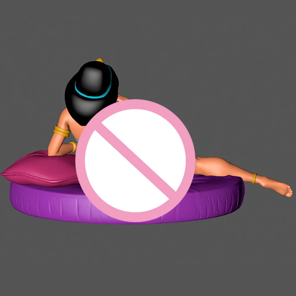 1/24 kit de modelo de impressão 3d linda menina animal de estimação nsfw anime figura modelo kit diy estátua de redução em miniatura brinquedo sem pintura