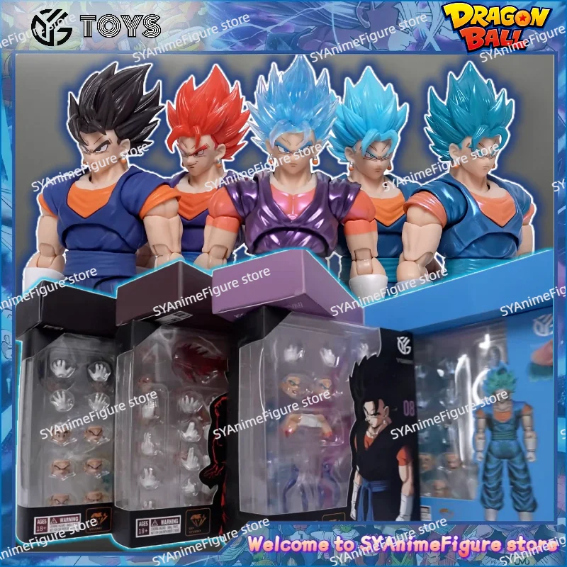 En Stock, Figuras de Acción YGMW Studio OC Toys Dragon Ball Super Saiyan Vegetto 04-09B, Versiones de Color Sólido, Colección de Juguetes, Regalo