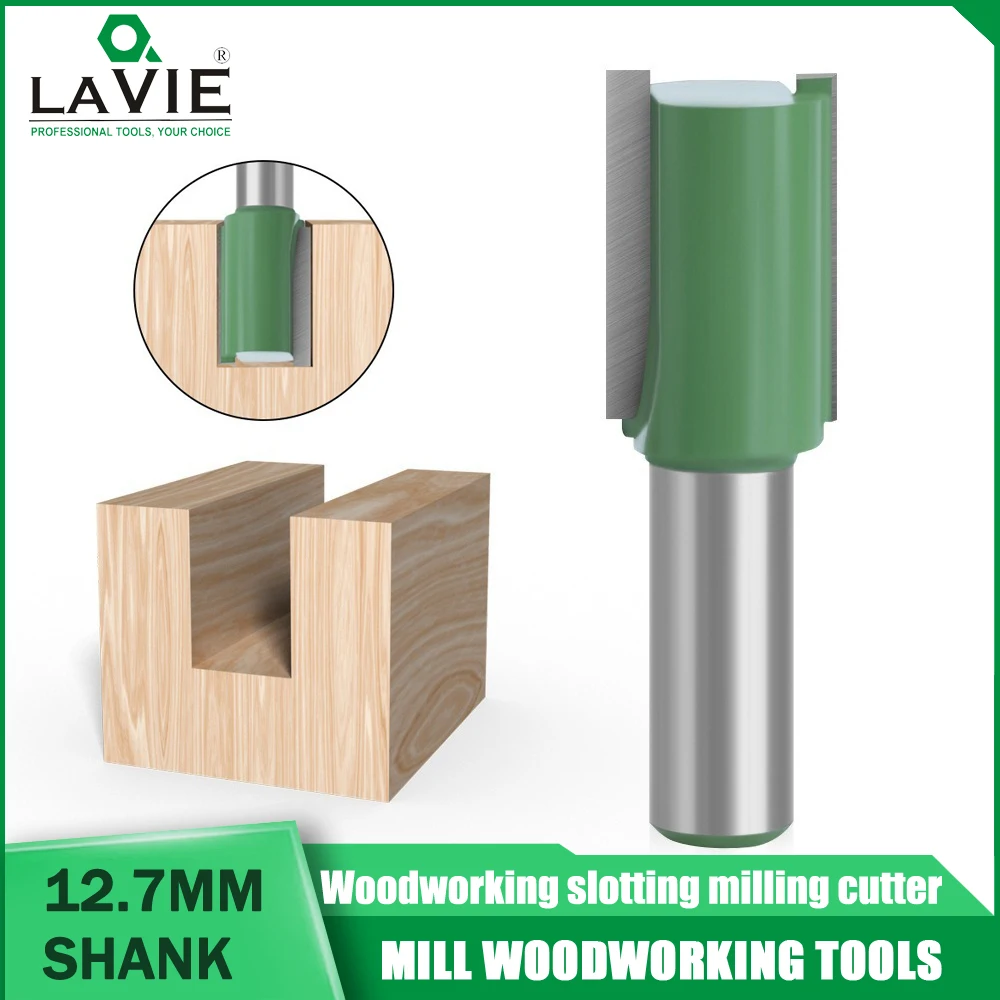 

LAVIE 1/2 Shank Cutter Head Double-edged Straight Knife Invisible 2-in-1 Diameter Wine Cabinet Milling Cutter Diameter 공구 예초기커터날