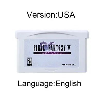 GBA Game fFinal Fantasy Cartridge 32 Bit Video Game Console Card High Quality White Shell for GBA SP