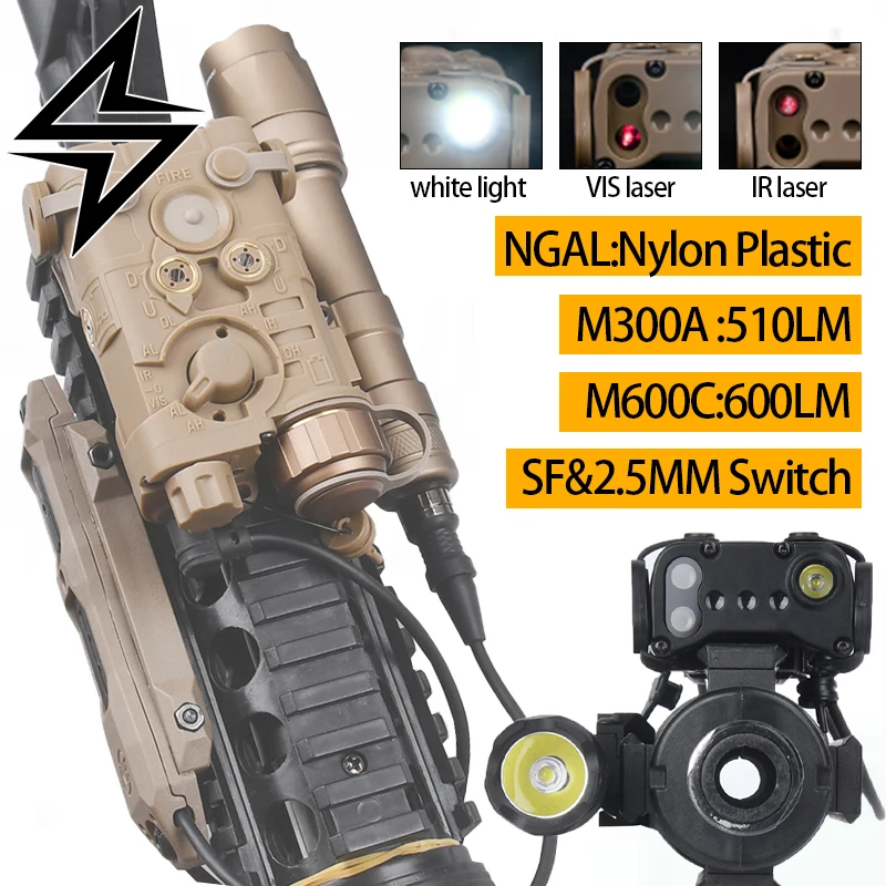 wadsn-tactique-ngal-nylon-ngal-l3-vue-laser-infrarouge-m300a-510lm-m600c-600lm-lampe-de-poche-led-scoutlight-sf-25mm-interrupteur-de-prise