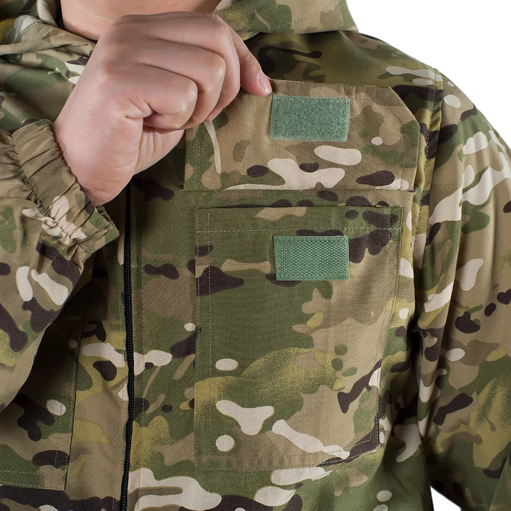 Russian camouflage outdoor hunting battle suit loose summer breathable cover coat ruins small green man camouflage