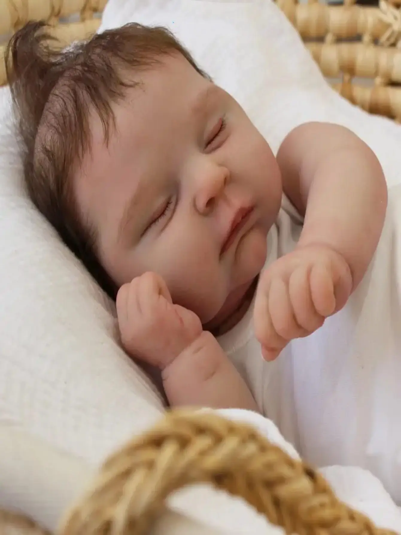 

50 cm Silicone Reborn Baby Girl Doll bebe reborn Soft/Blue Eyes/Newborn Baby for/dolls real hair/Christmas Gifts for Girls