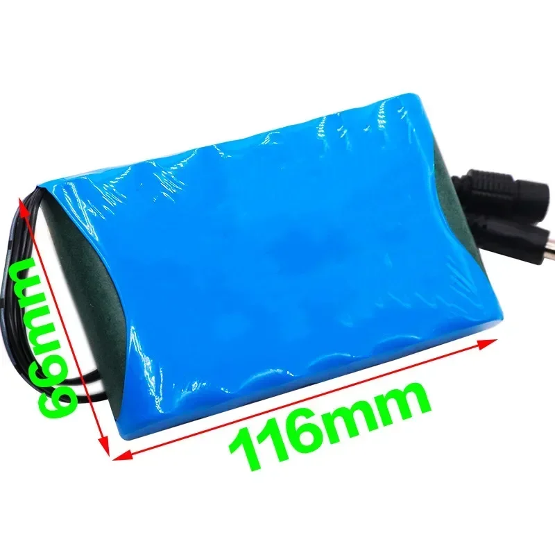 Draagbare Super 12V 8800Mah 6S1P Battery Pack Oplaadbare Lithium Ion Batterij Capaciteit Dc 12.6V 8.8Ah Cctv Cam Monitor