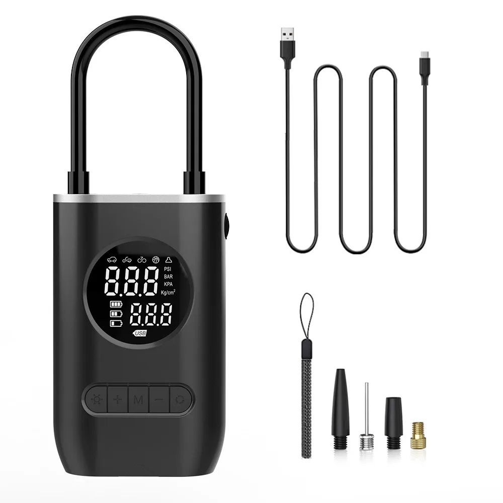 

Portable Mini Electric Air Pump - Dual Use for Car and Bike Tires with Car Charger