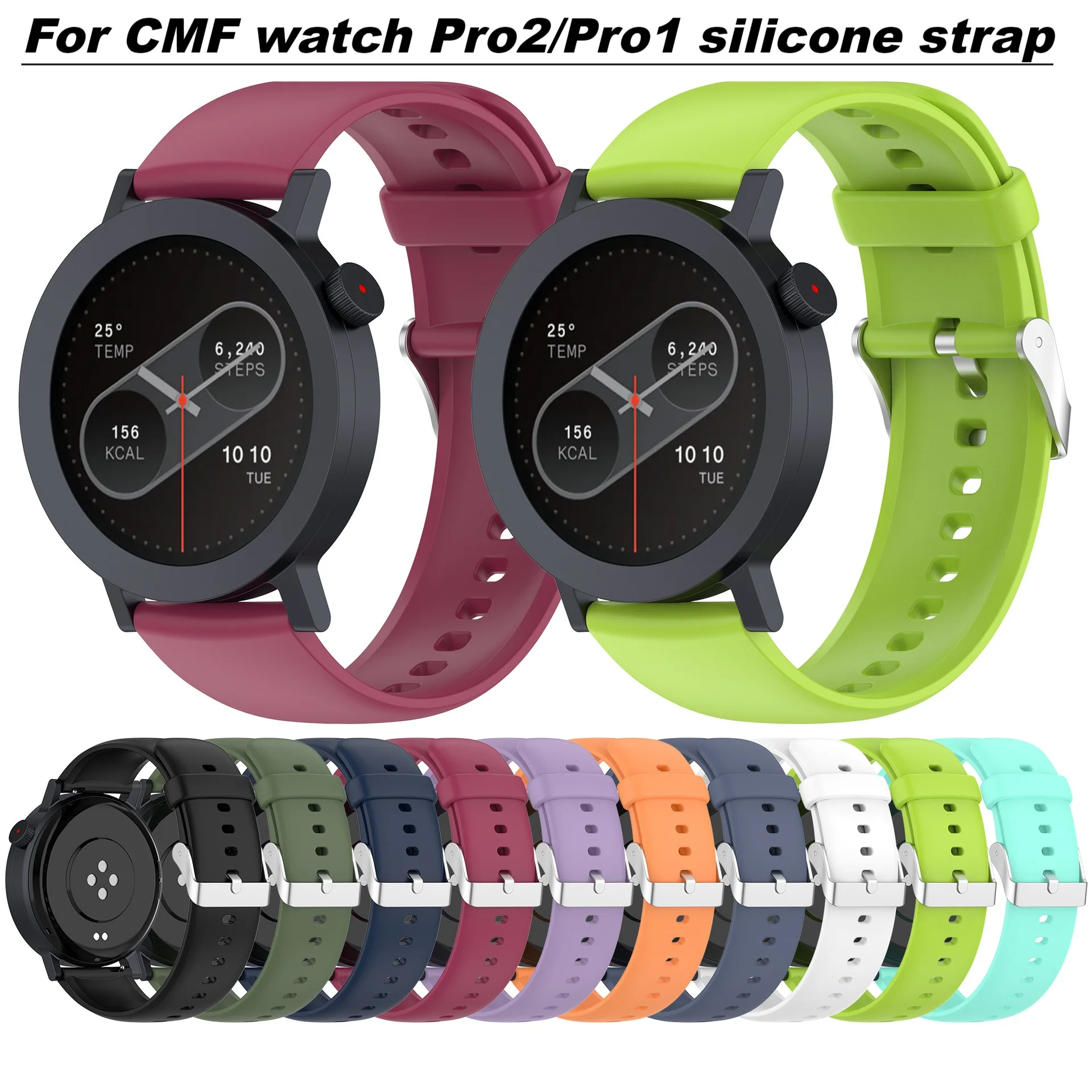 For CMF watch Pro 2 /Pro 1 Silicone strap,Smart Watch Loop Wristband Bracelet Wrist band,smart watches accessories Smart band