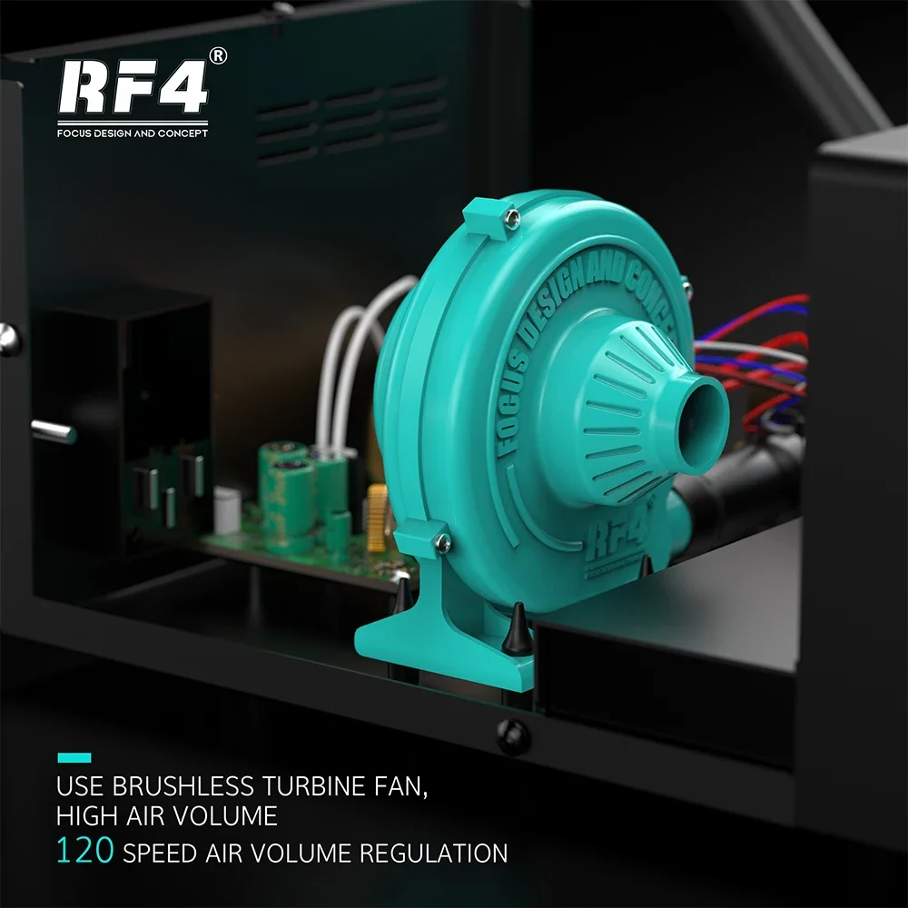 RF4 New1200W Fast Desoldering Hot Air Gun Soldering Station Digital Display Intelligent BGA Rework Station To PCB Chip Repair H4