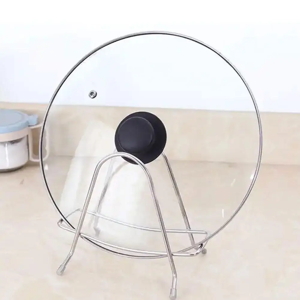 الفولاذ المقاوم للصدأ رف المطبخ قطع مجلس حامل عموم غطاء رف غطاء وعاء المنظم حامل طبق رف منظم مطبخ