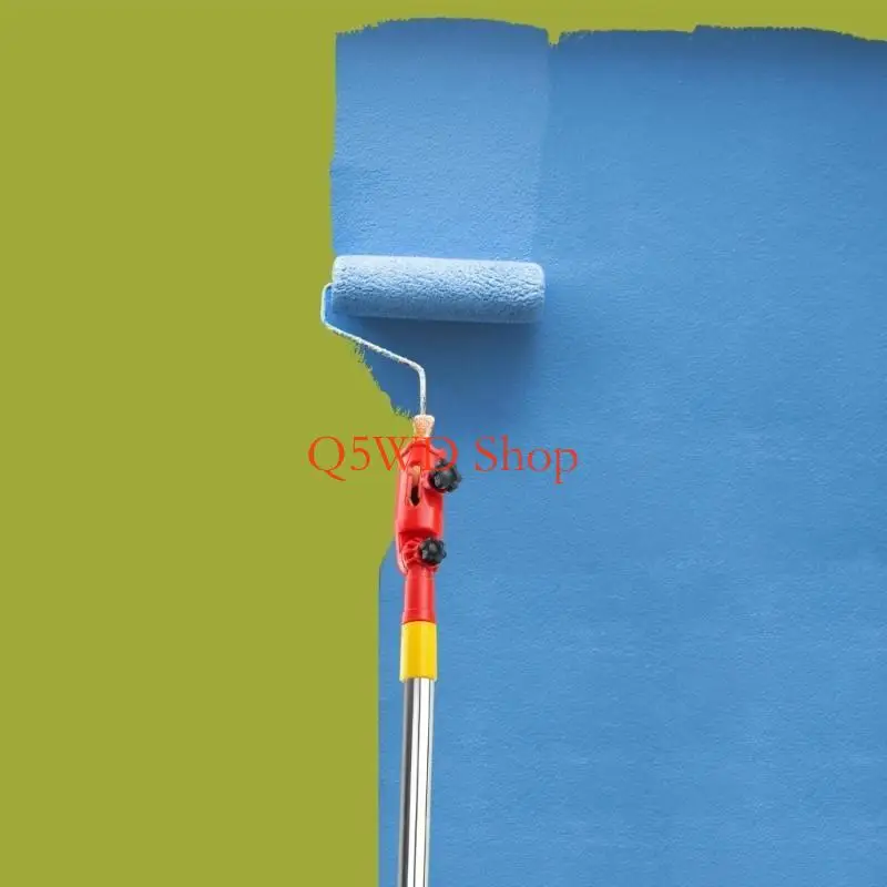 Q5WD MultiAngle Paint Brush Extender Extension Poles Attachment Holder with Rotating Head Paint Edger Tool Esy to Use