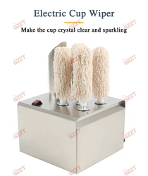 GZZT Electric GLASS Washing Machine Dryer And Polisher Machine Good to Polish Cup Cleaning Machine Kitchen Tool 110V/220V