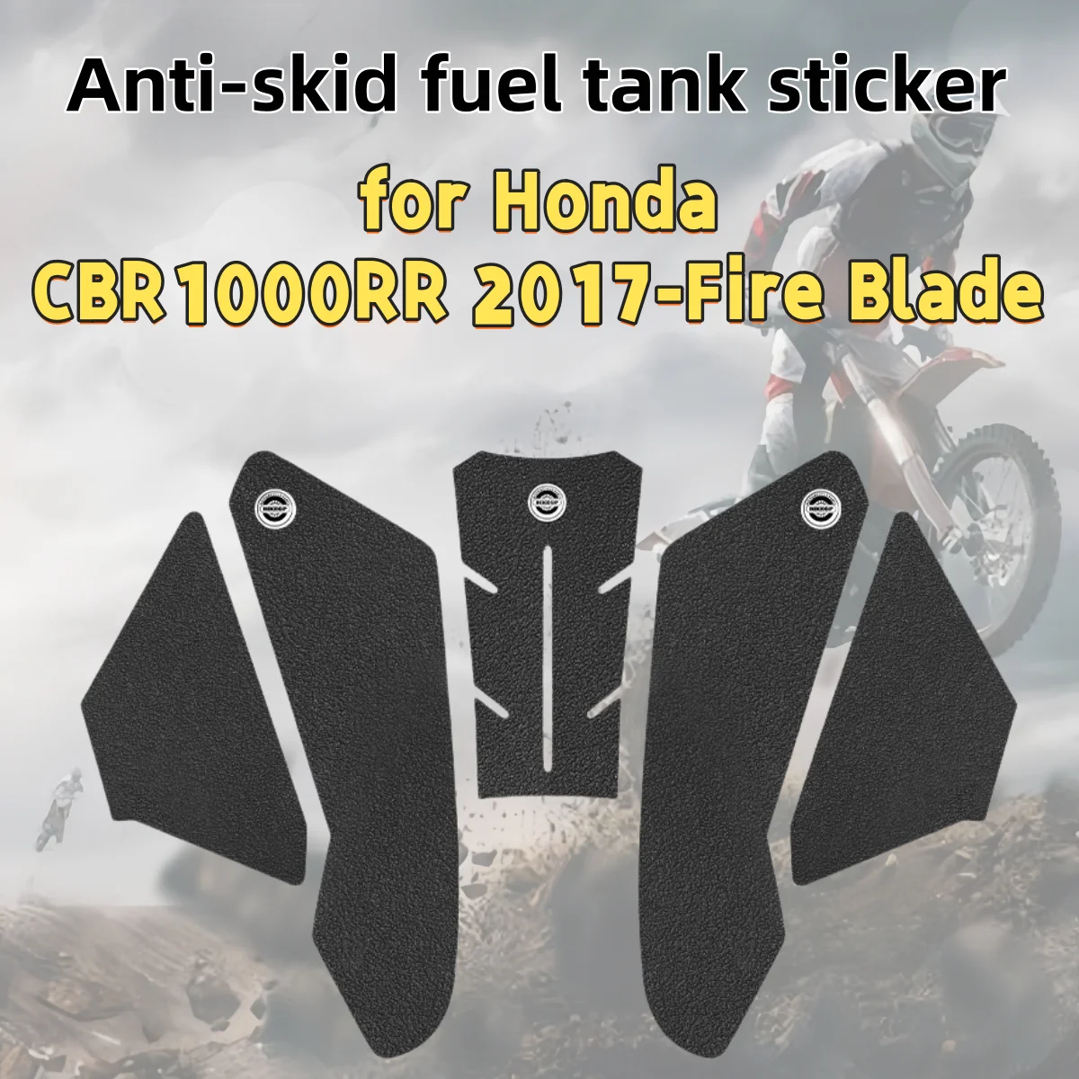 

for Honda CBR1000RR 2017-Fire Blade motorcycle fuel tank sticker, body sticker, non-slip wear-resistant fish bone sticker