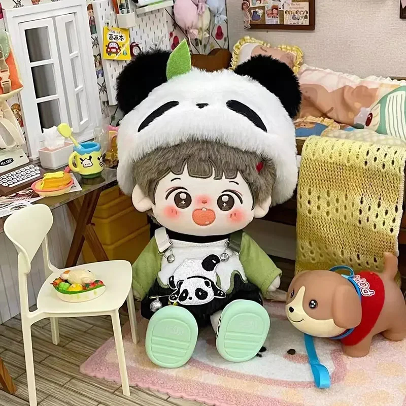 

20cm Plush Toy Doll Clothes Cute Teddy Bear Outfit Panda Outfit Set School Season Baby Boys And Girls Birthday Gift