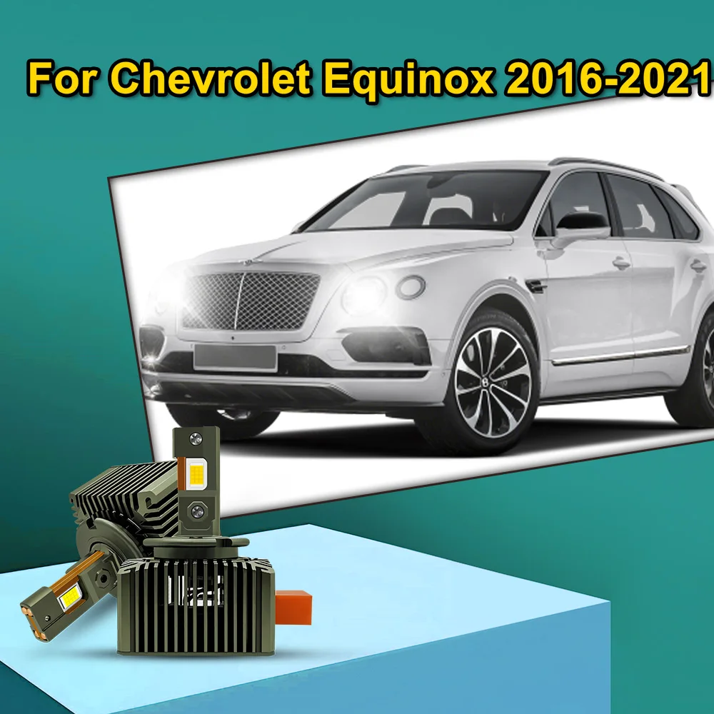 

2 светодиодные фары для Chevrolet Equinox 2016 2017 2018 2019 2020 2021 Canbus 30000LM D5S 12 В автоматические лампы двусторонние 110 Вт автомобильные лампы