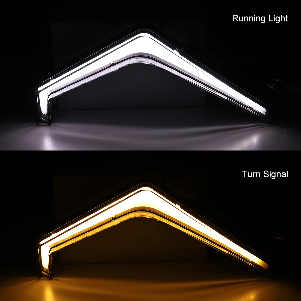 LED Turn Signal Light Front Signature Accent Fang Light Assembly for Polaris RZR XP 1000 Turbo 2019-2023