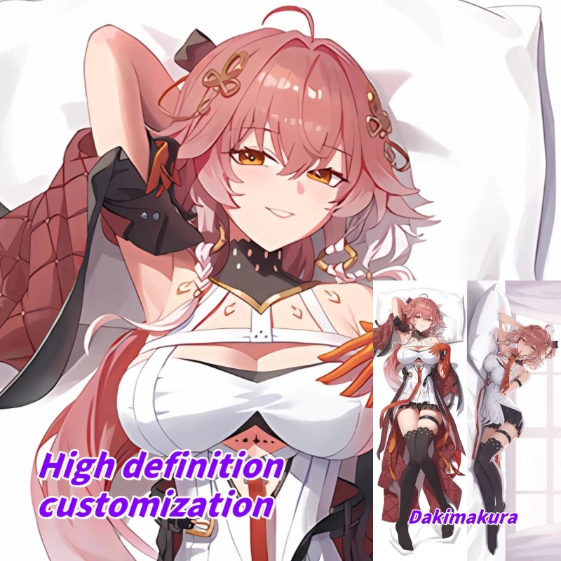 

Dakimakura Anime Pillow Case Wuthering Waves Changli Double-sided Print Of Life-size Body Pillowcase Gifts Can be Customized