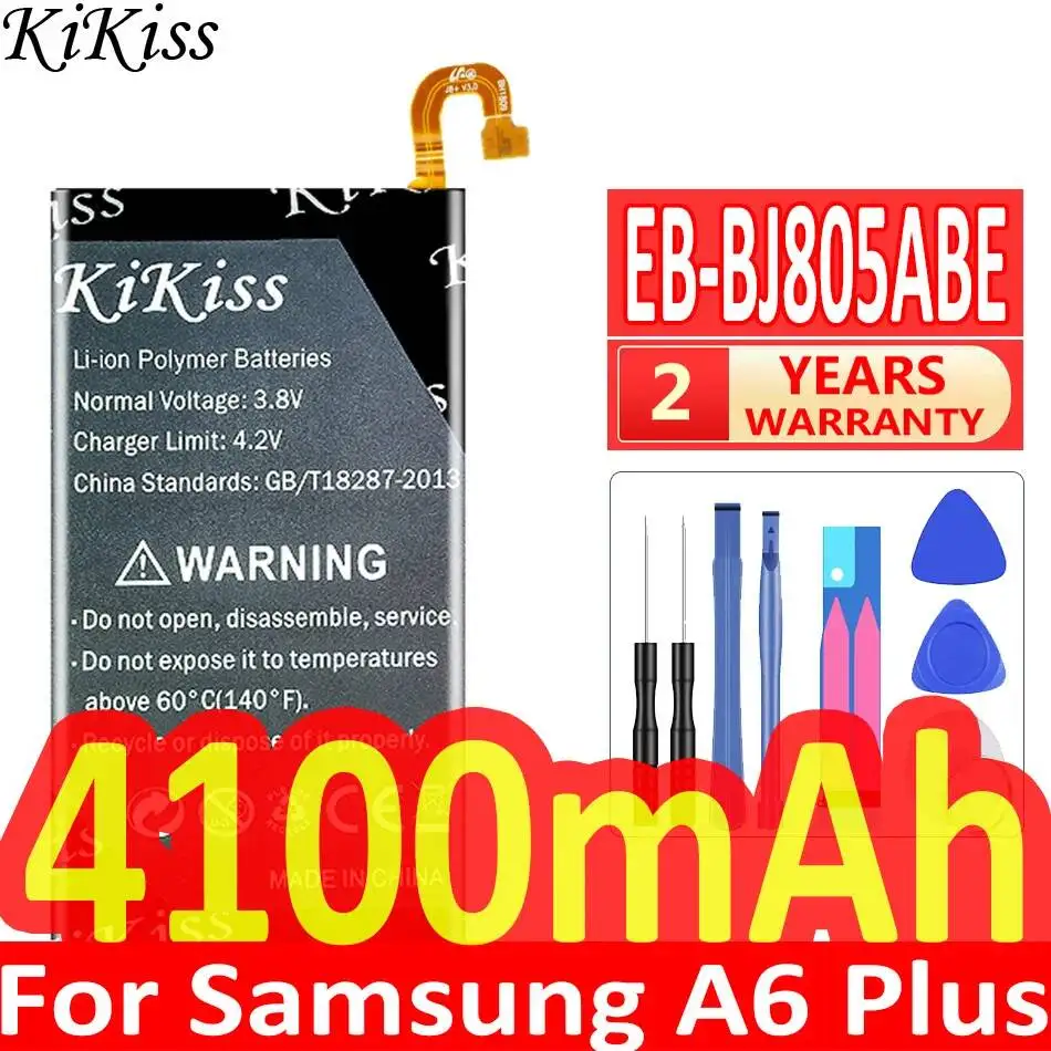 Mobile Phone Battery EB-BJ805ABE 4100mAh For Samsung Galaxy A6 Plus SM-A605F A605G A6050 A605K A605FN A605GN