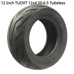 12 Inch TUOVT 12x4.50-6.5 Tubeless Tyre for Scooter Wear-resistant New Electric Scooter Mini Kibe Avt Wheel Parts