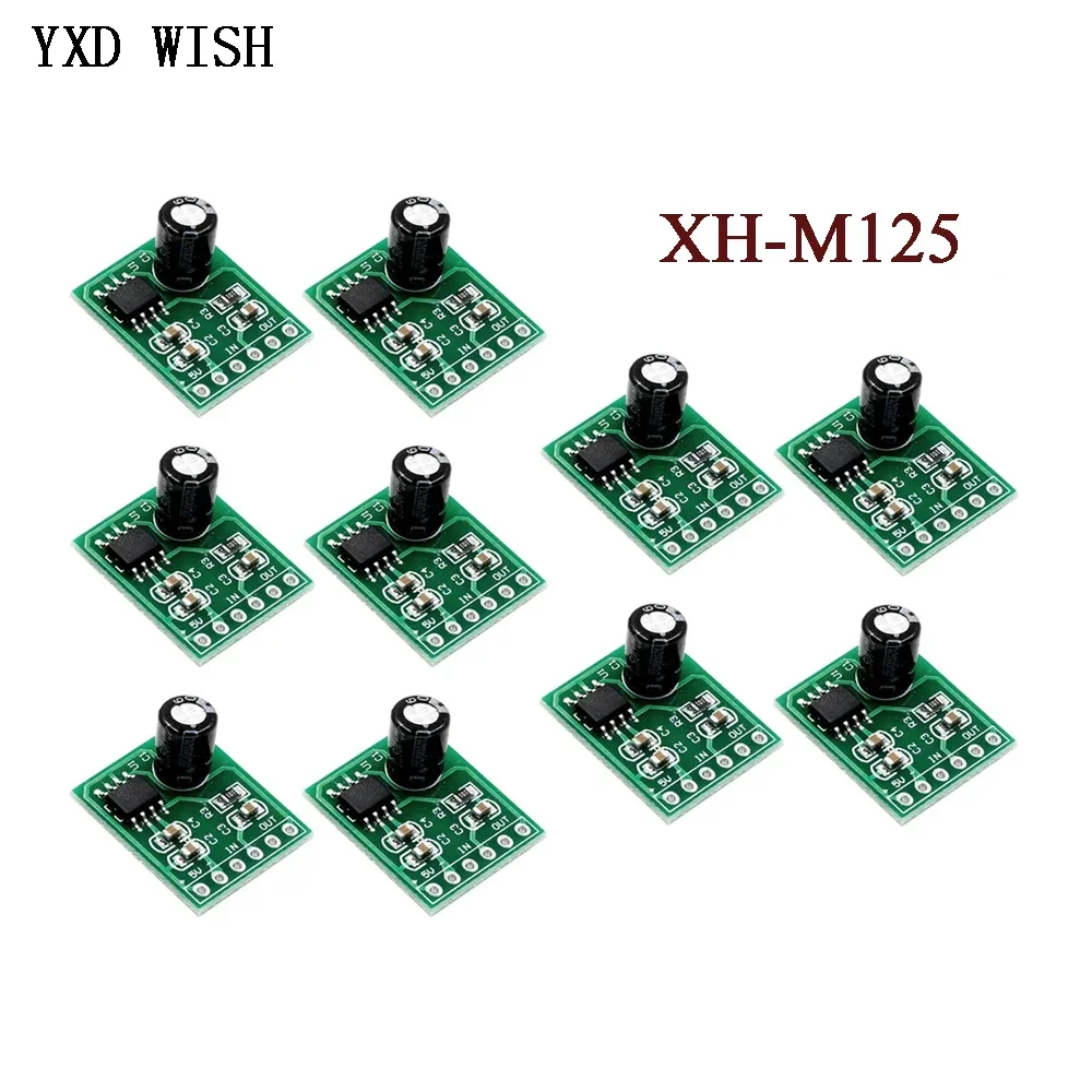 10PCS Mini XH-M125 XPT8871 Mono Stereo Lithium Battery Power Amplifier Board 6W Sing Machine Module 3v 5v 5W Audio Output Input