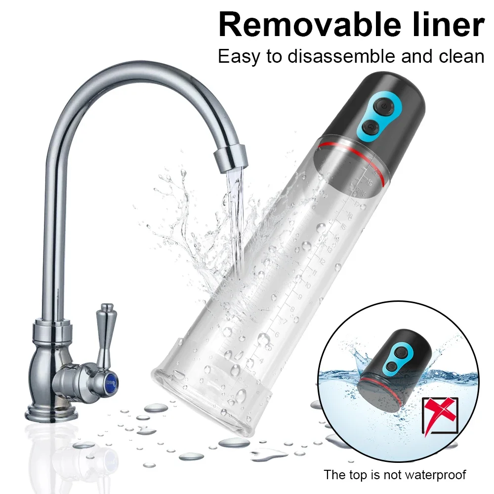 مضخة القضيب الكهربائية القضيب توسيع الجنس لعب للرجال تمديد مضخة القضيب المدرب ذكر الاستمناء الديك مضخة تفريغ السلع الكبار