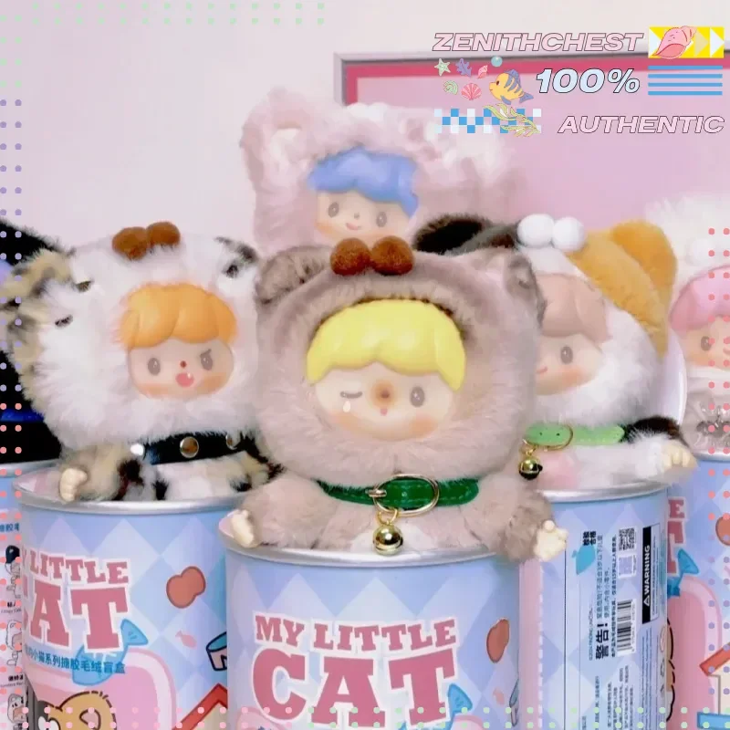 Authentieke Zzoton My Little Cat Series Blind Box Trendy Schattig Spelen Vinyl Speelgoed Hanger Decoratie Kinderverjaardagscadeau Koning Zhuo