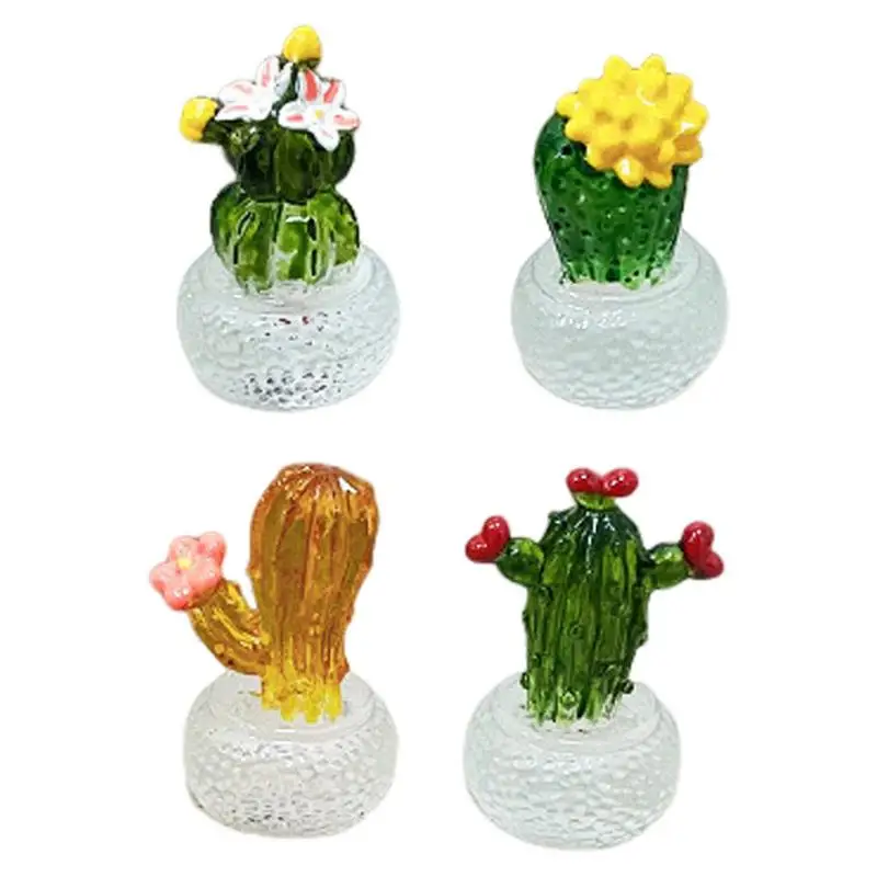 

Faux Cactus Plant Colorful Fake Succulents Artificial Small Multicolor Plants For Table Decoration Creative Clear Fake Flowers