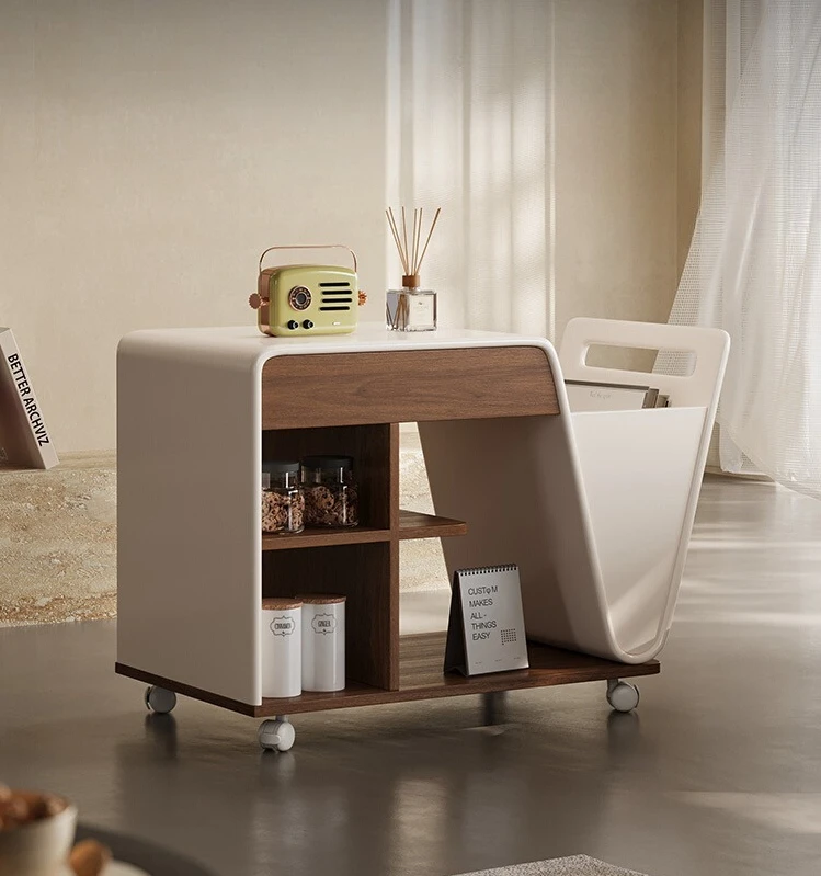 

Designer Italian new side few trolley storage creative patent mobile shelf