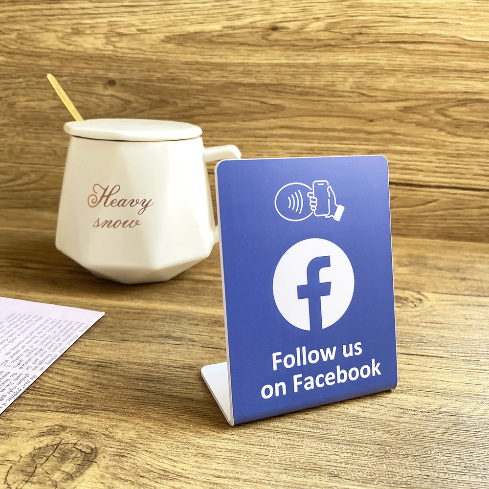 Получите Последователи с подставкой для крана NFC Небольшой размер Instagram Facebook Tiktok Подставка для дисплея NFC