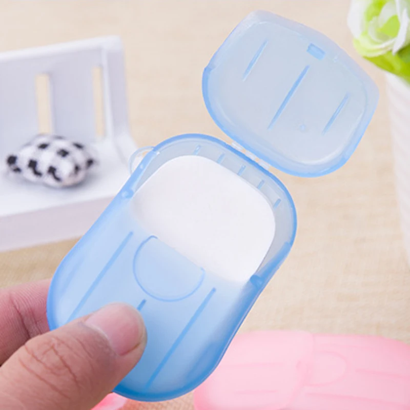 Disinfecting Soap Paper Washing Hand Bath Soap Flakes Mini Cleaning Paper Soap Sheet Travel Convenient Disposable TSLM1