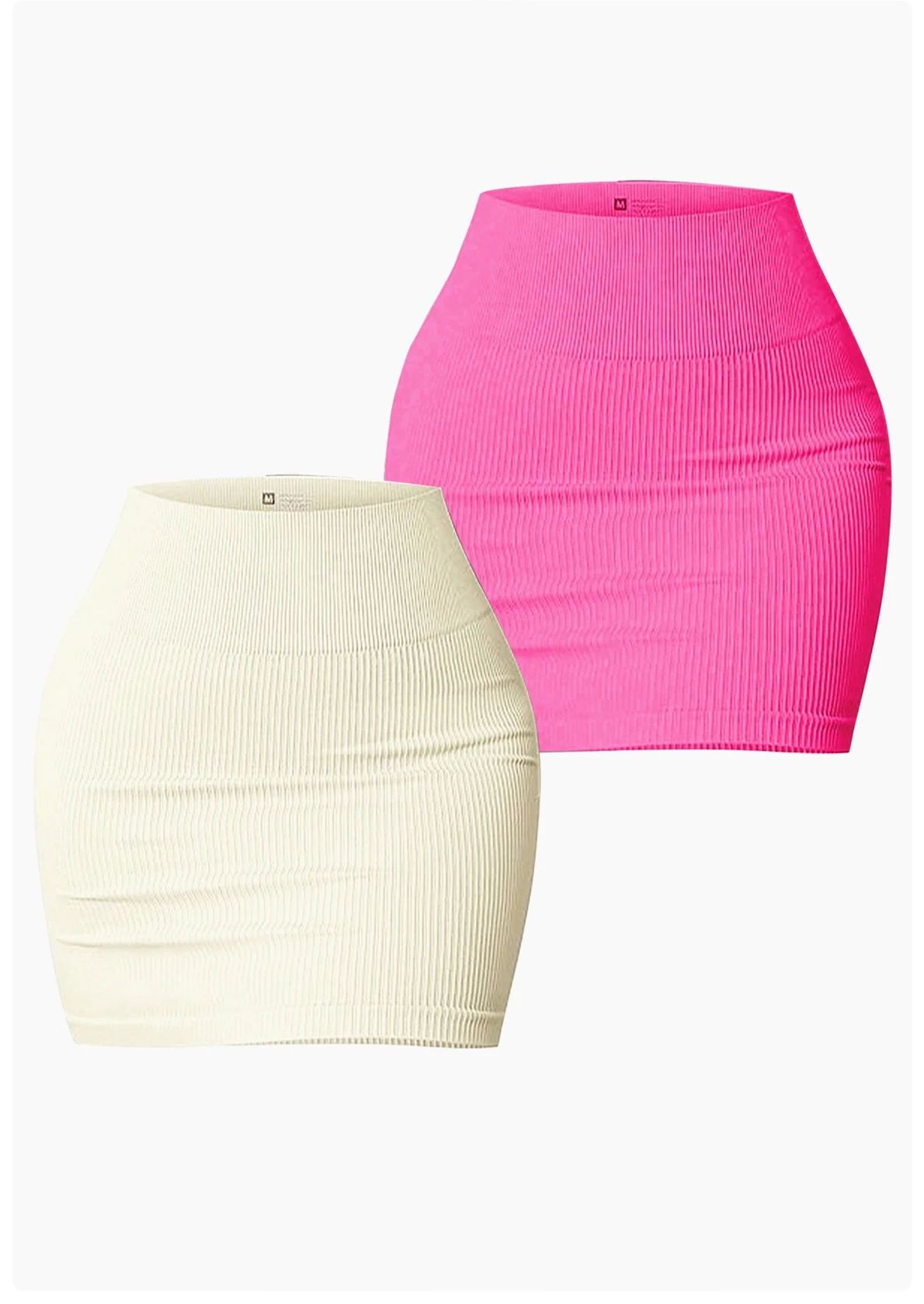 Damen Nahtloser Einfarbiger Hüftwickelrock Bauchkontrolle Anti-Scheuer Yoga-Rock Figurformend Lässiger Po-Lift Mode Minirock – Detail 8