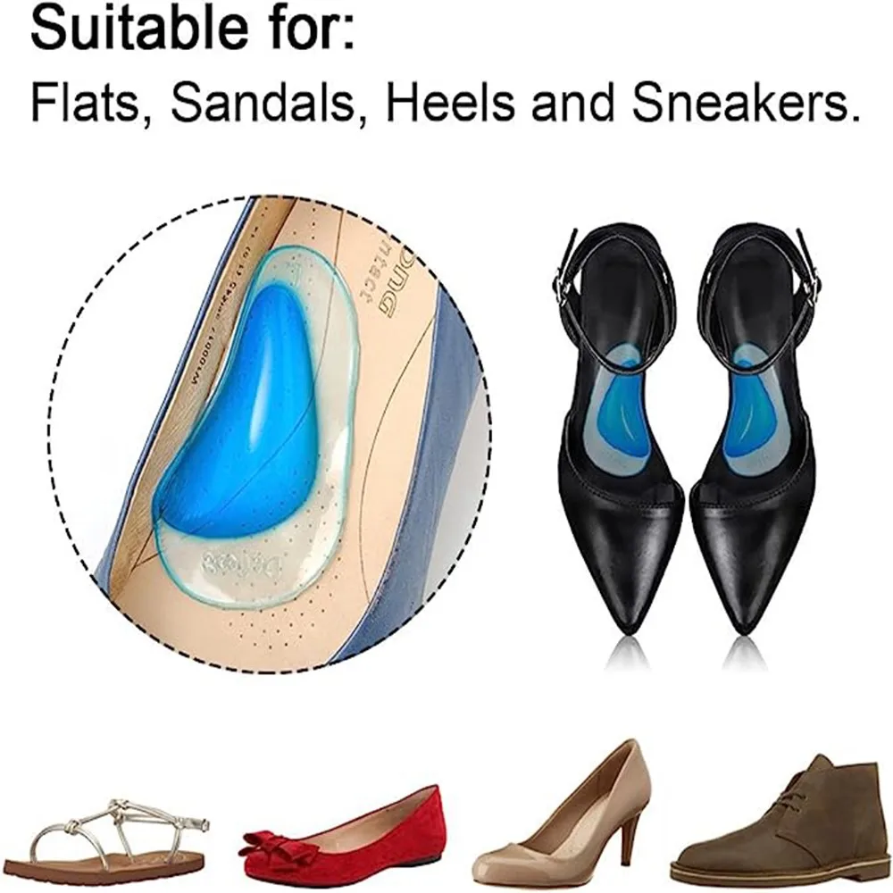 Silicone Orthopedic Insoles for Shoes Women Feet O/X  Plate Flat Foot Corrector Shoe Cushion Orthotic High Arch Support Insoles