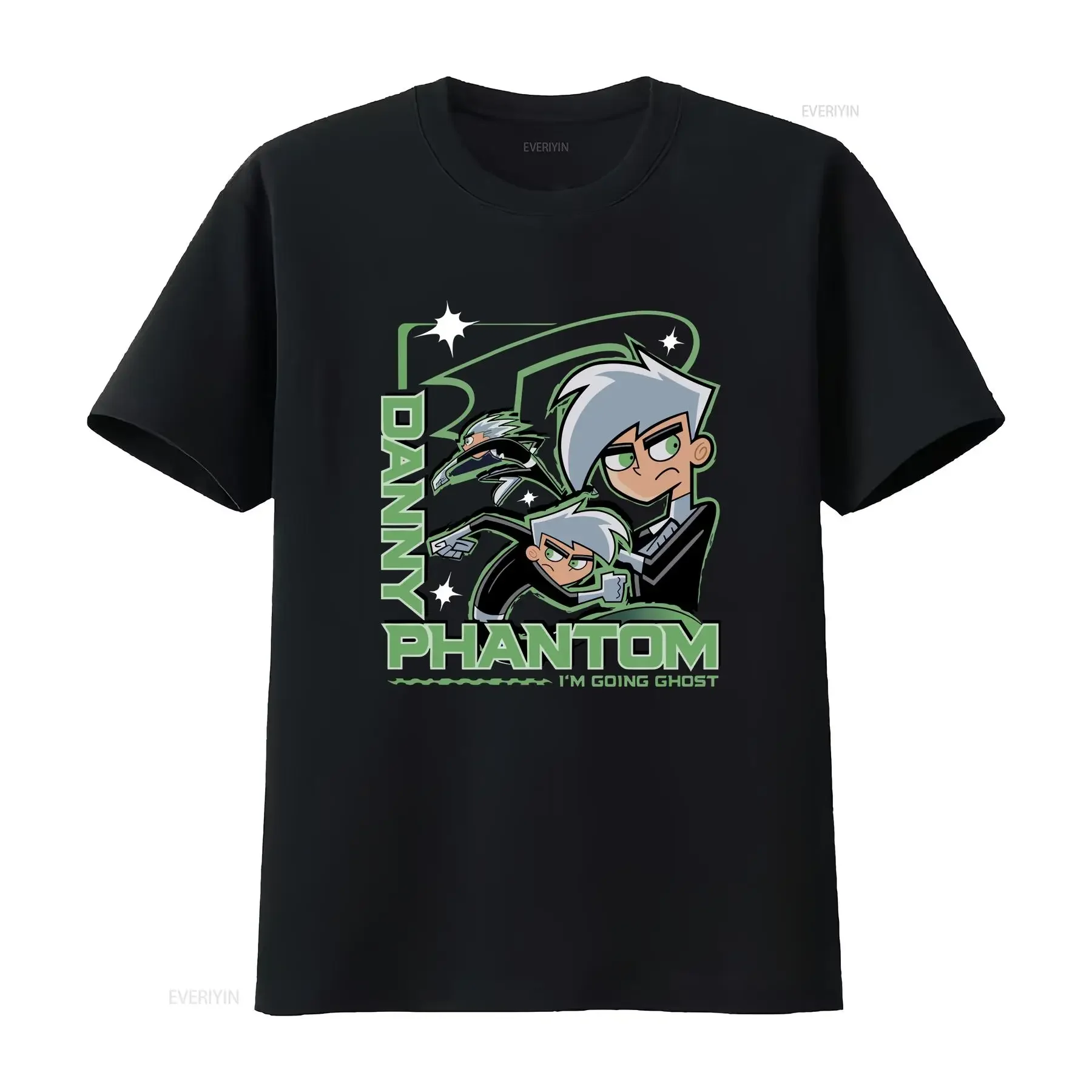 Danny Phantom I'm Going Ghost camiseta NUEVA VENTA vintage lavado homme elegante ropa de diseñador streetwear Estirado