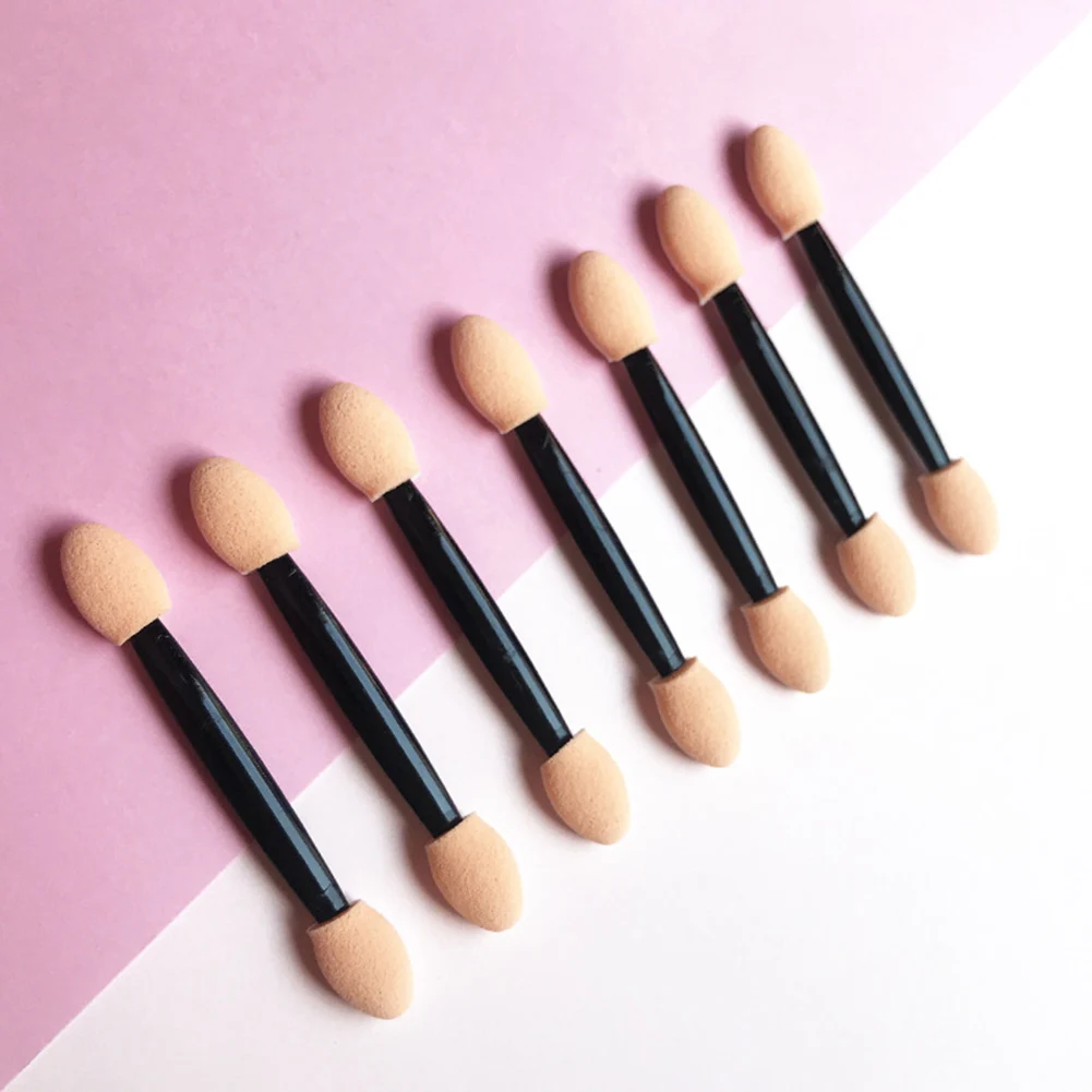 Herramienta portátil de cepillo de sombra de ojos de doble punta, aplicador de cosméticos para mujeres, herramientas de pinceles de maquillaje para regalo de mujer