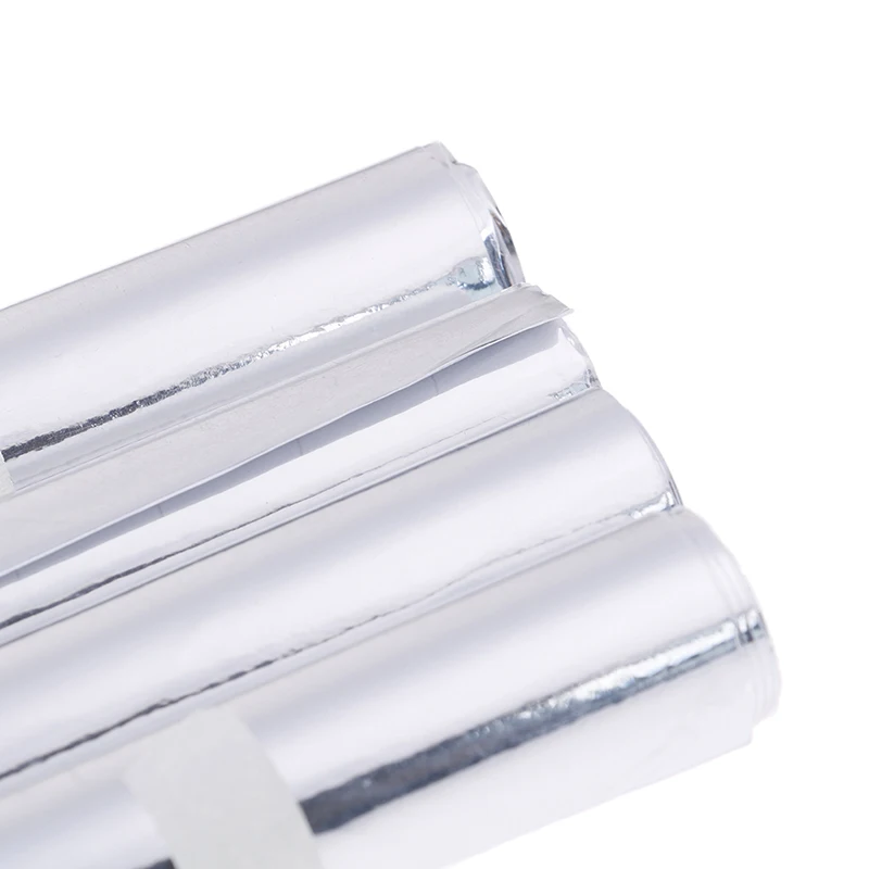 Car silver glossy mirror stretchable chrome vinyl wrap decal film stickers