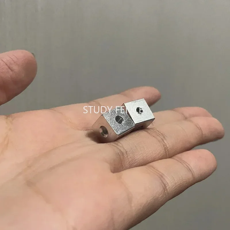50/100PCS Aluminum Alloy Six Sided Nut M3 Thread Aluminum Alloy Square Nut Fixed Connectors Household Hardware Accessories