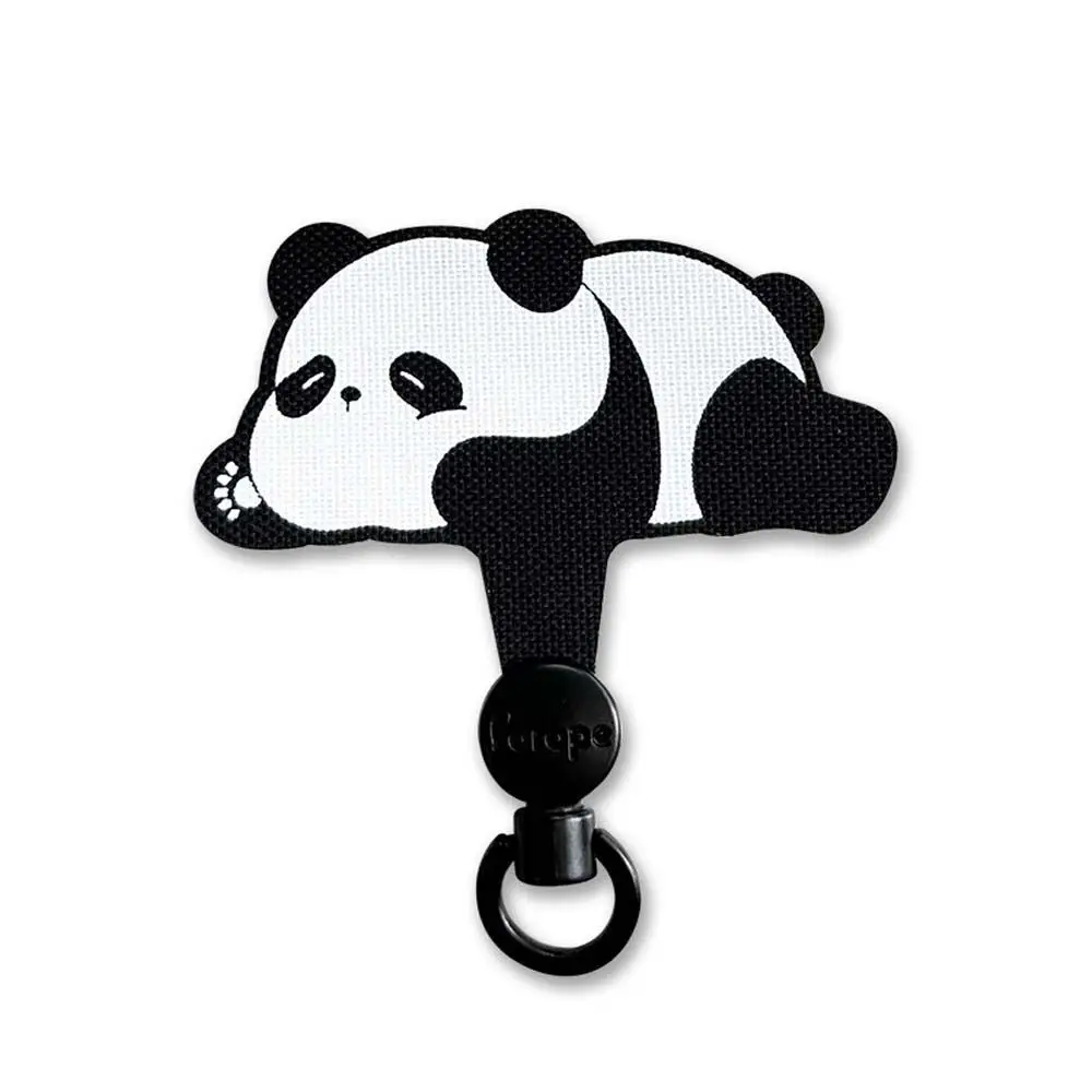 

Увязка для телефона с изображением панды, вращающаяся на 360° съемная прокладка для мобильного телефона, безопасный разъем для кошки и собаки, нашивка для ремешка для мобильного телефона