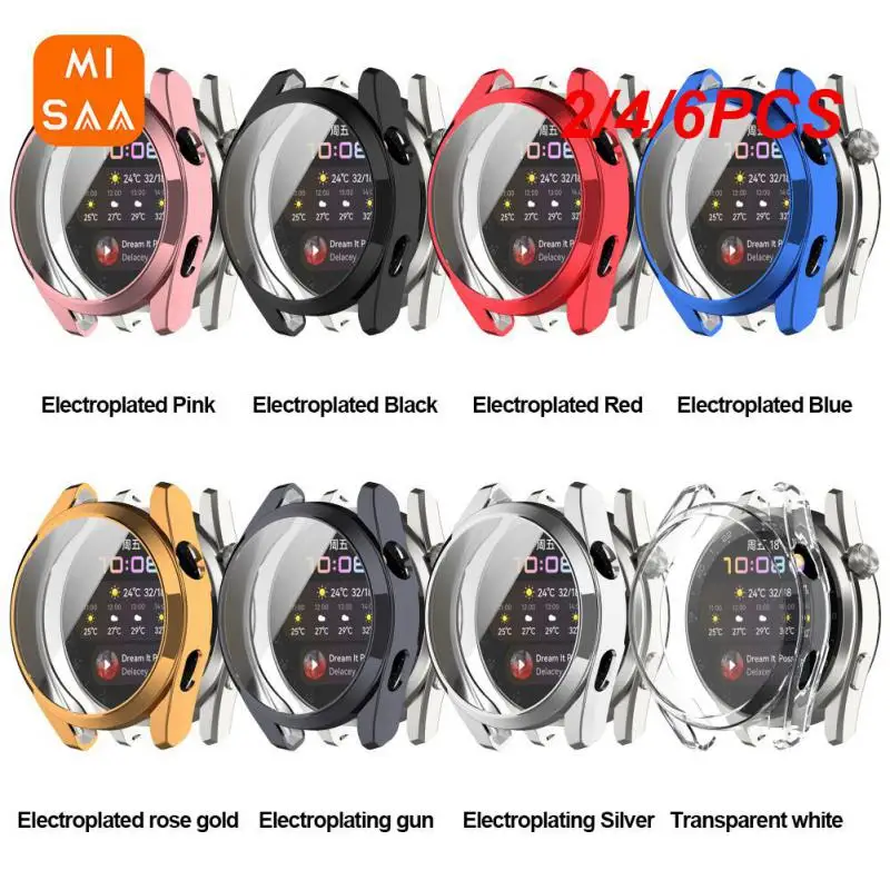 2/4/6PCS Protector Film Scratch Resistant Ultra-thin Electroplated For Watch3 Tpu Soft Rubber Anti-drop