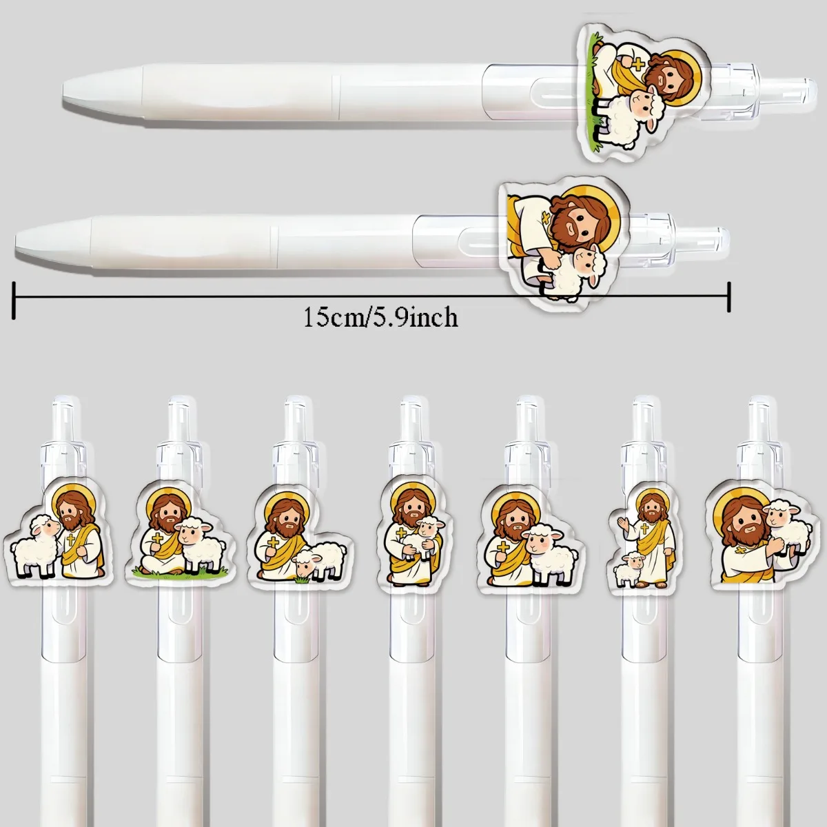 Religious Ballpoint Pens Featuring 'Jehovah Is My Shepherd' And Jesus Suitable for Office Stationery And Religious Activities