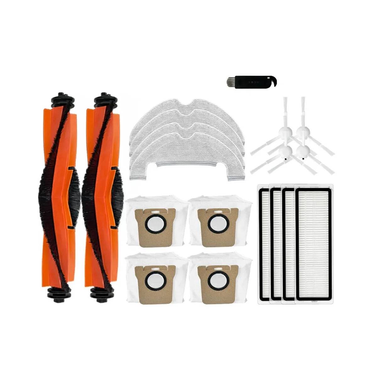 Для пылесоса робота-пылесоса X10, основная боковая щетка, фильтр Hepa, швабра, тканевый мешок для пыли, запасные части