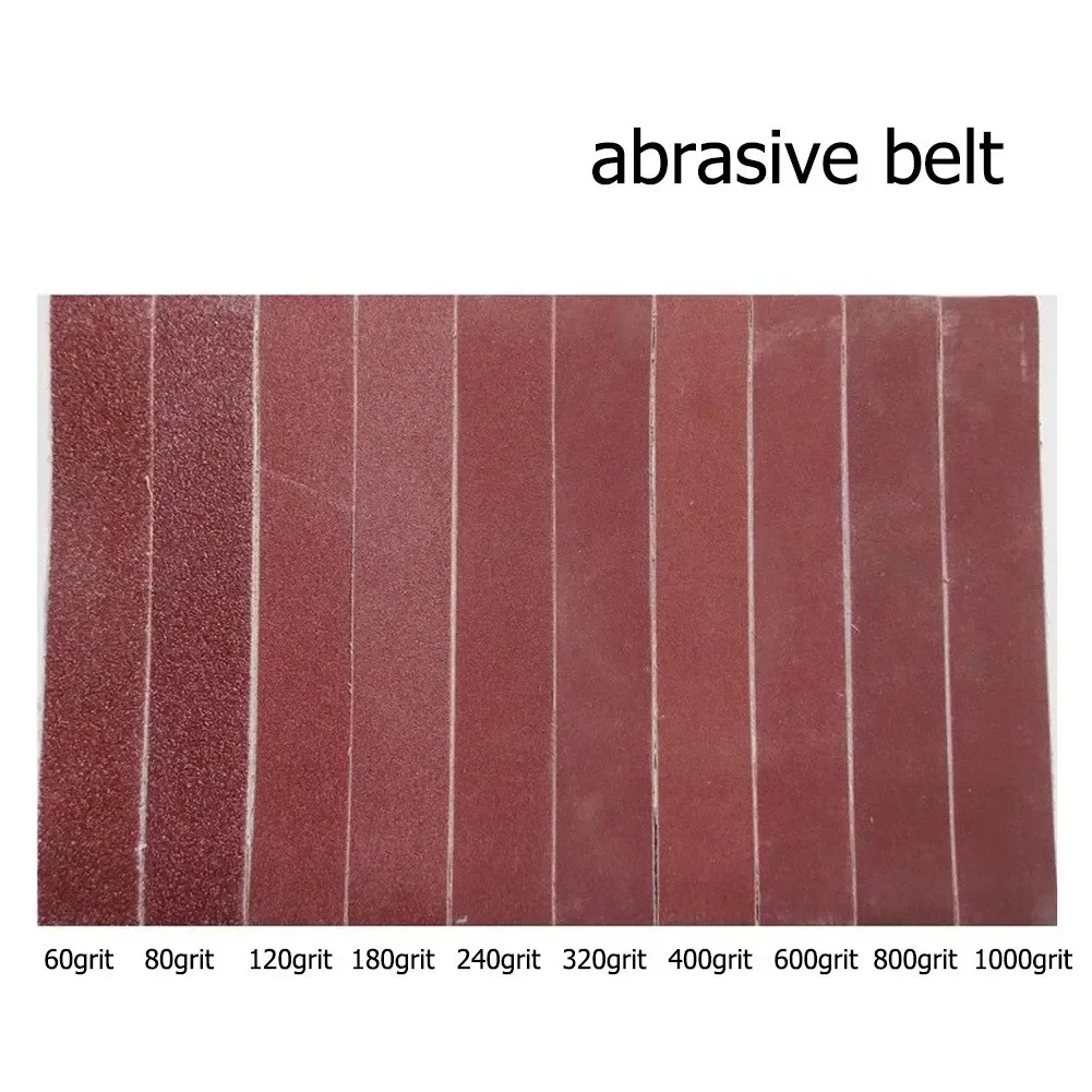 Bandes Abrasives pour Outils de Meuleuse d'Angle, Papier de Verre, Polissage, Bois, Métal Doux, 25x330mm, 10 Pièces