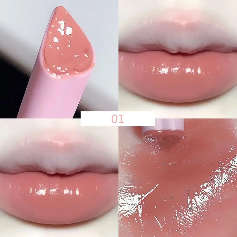 Solid Cartoon Cat Lipstick Natural Waterproof Long-lasting antiaderente Cup Lip Gloss colore nudo alla moda